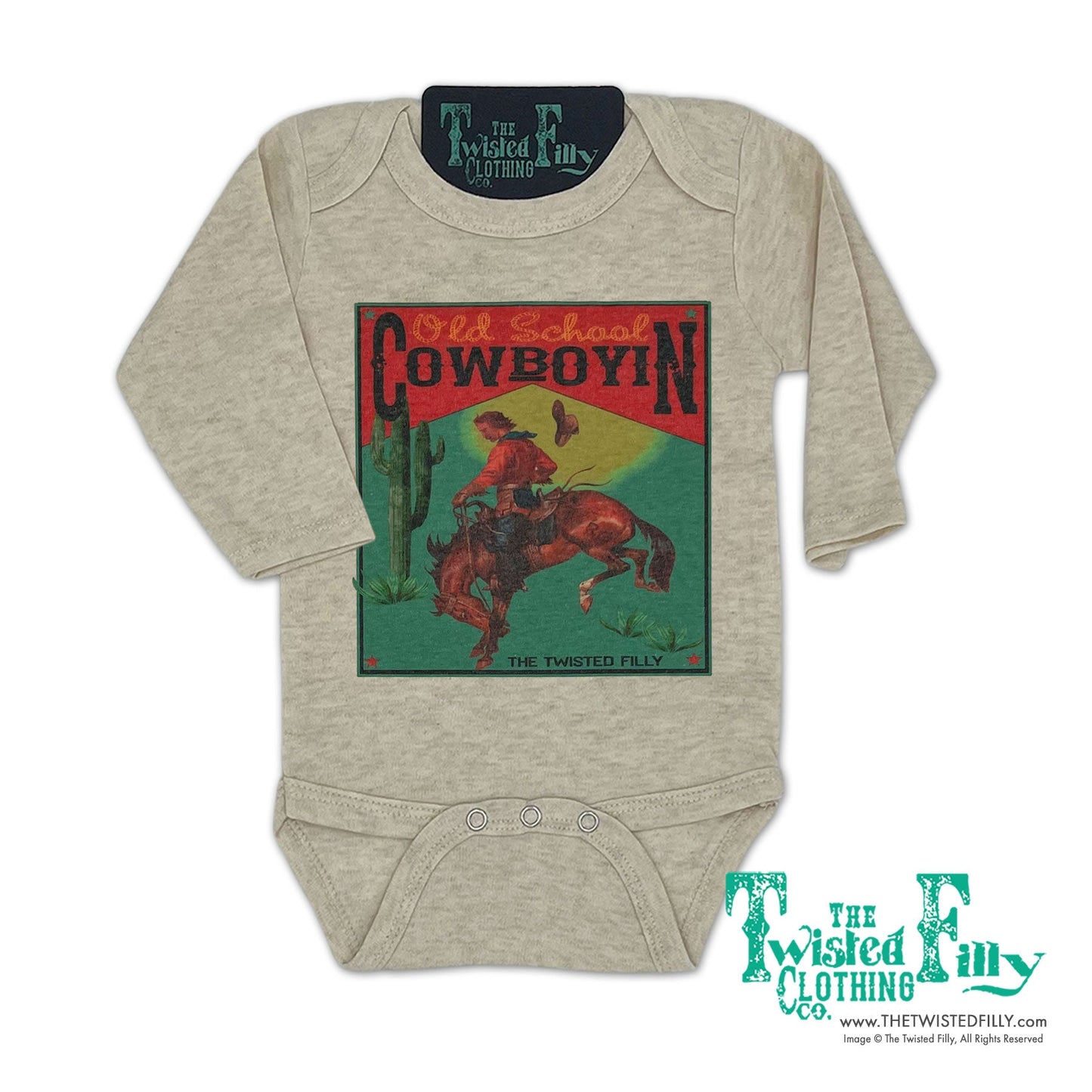Old School Cowboyin' - L/S Infant One Piece (6pcs)