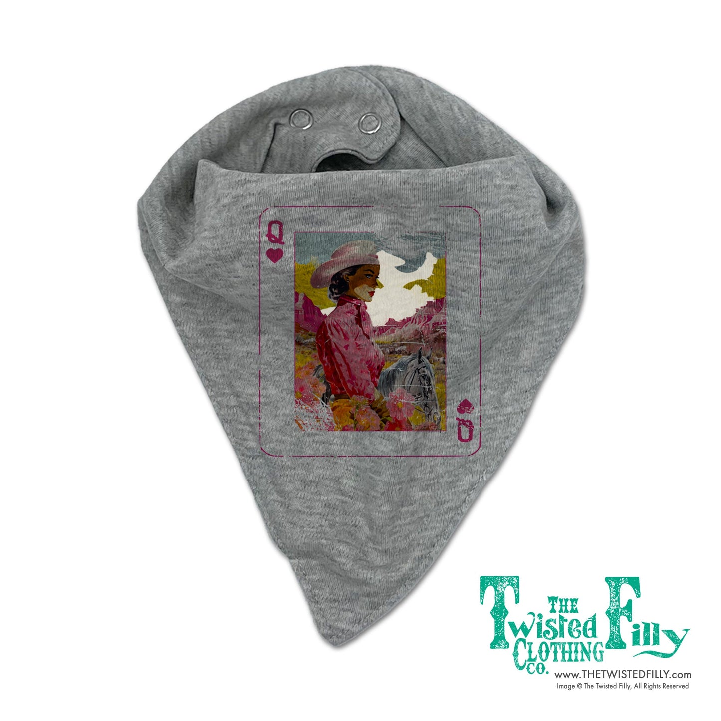 Queen Of Hearts - Bandana Bib (3pcs)