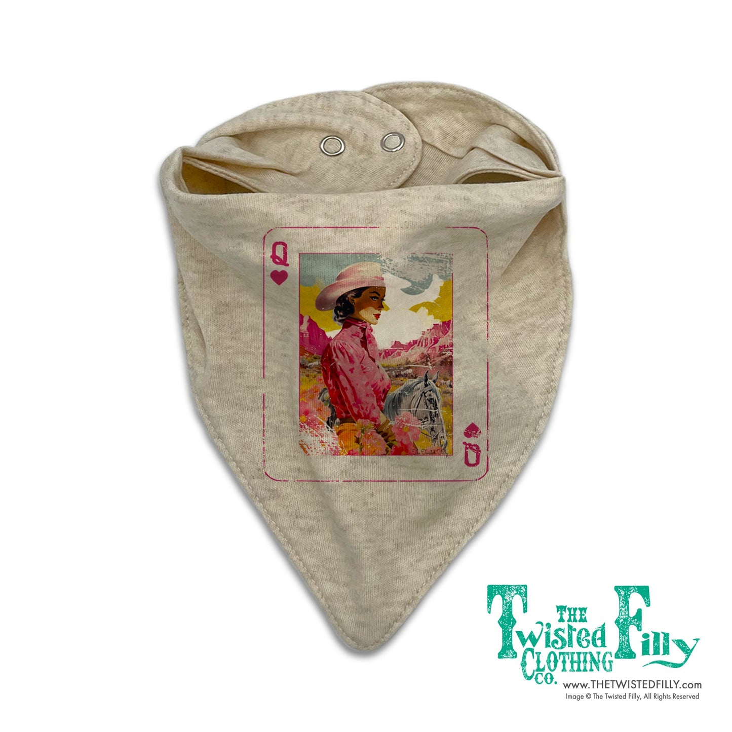 Queen Of Hearts - Bandana Bib (3pcs)