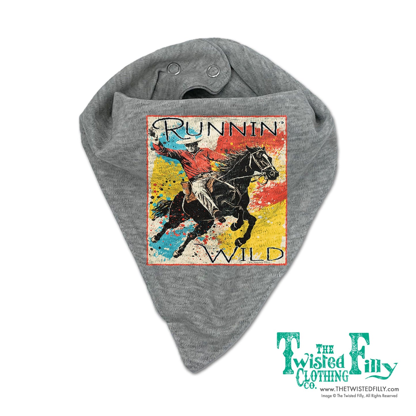 Runnin' Wild - Infant Bandana Bib (3pcs)