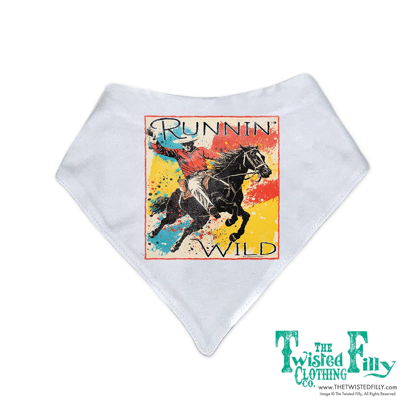 Runnin' Wild - Infant Bandana Bib (3pcs)