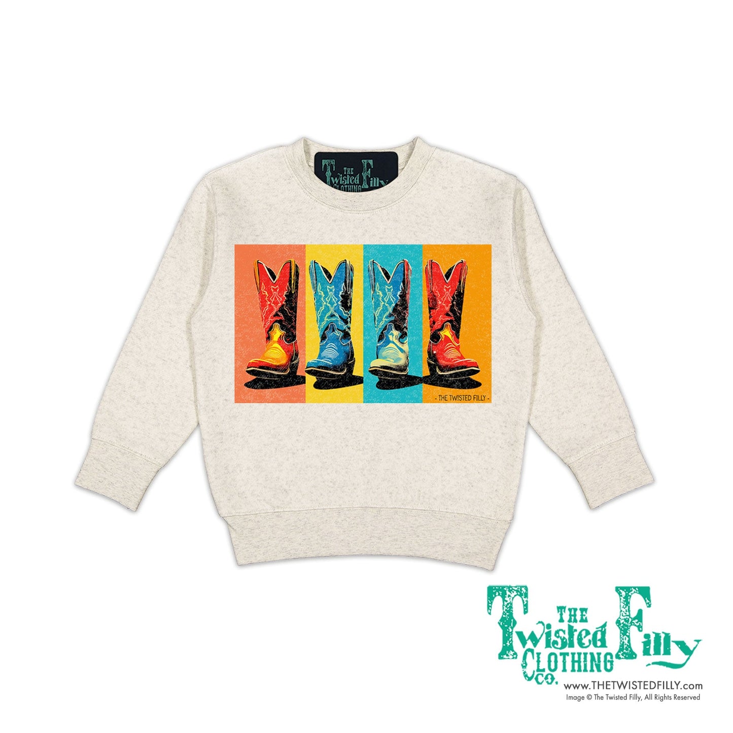 The Boots - Toddler Sweatshirt Oatmeal (6pcs)