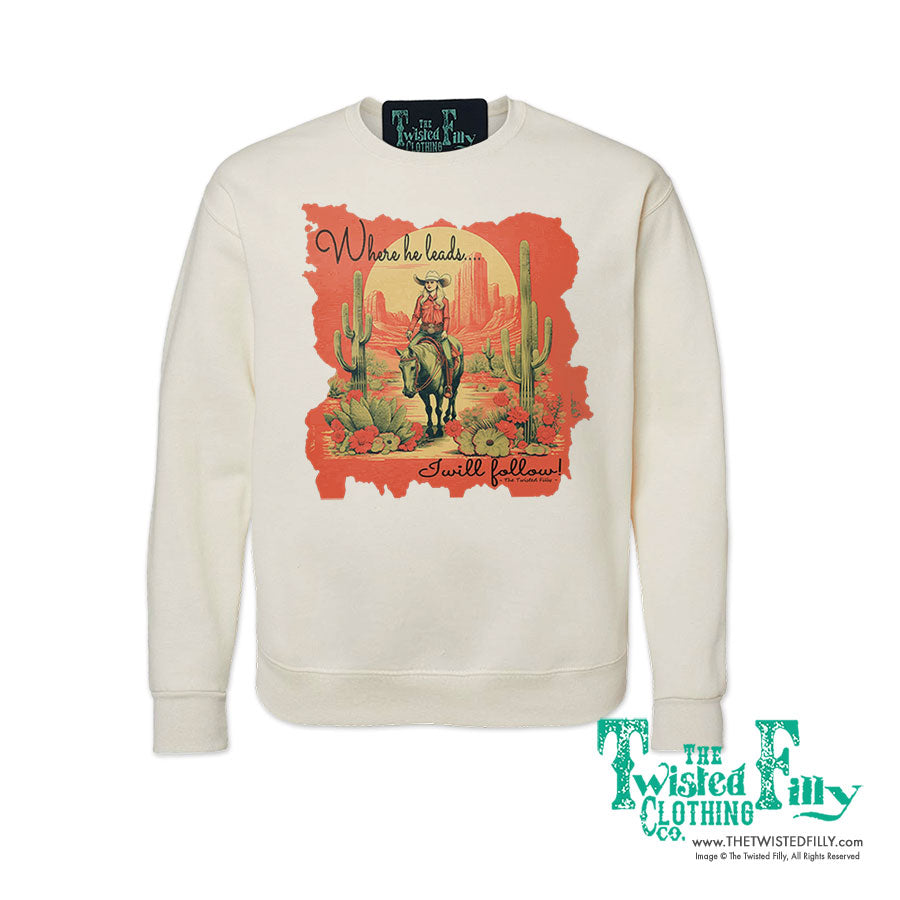 Where He Leads - Adult Sweatshirt