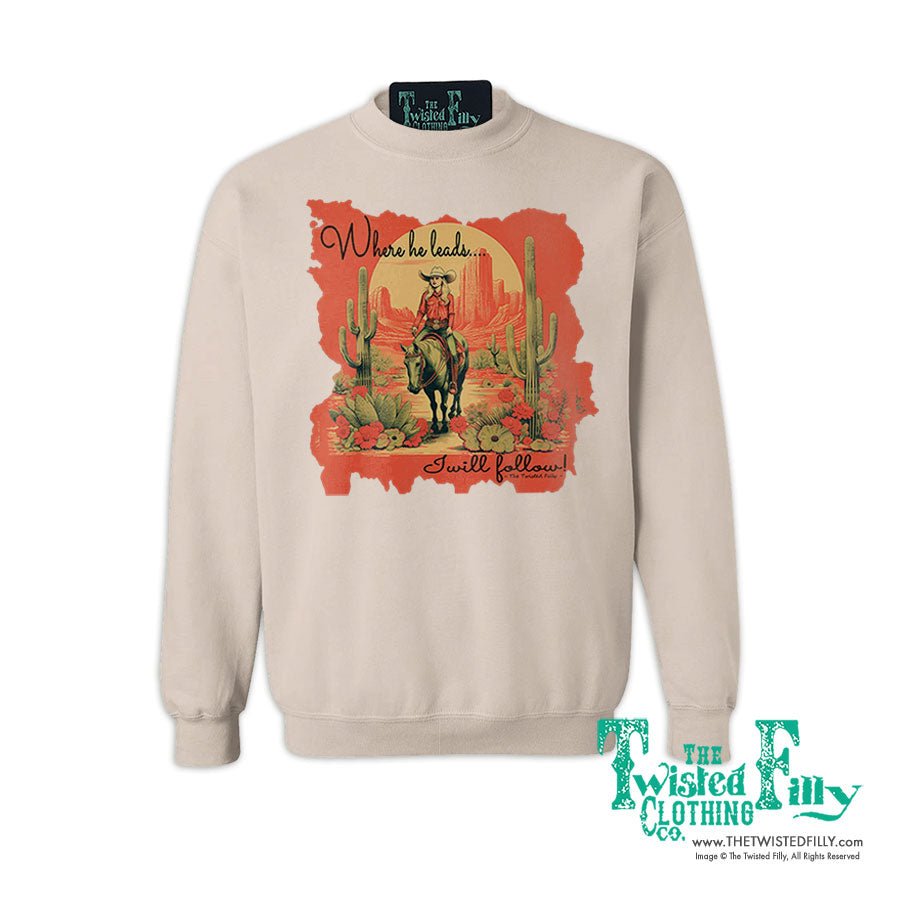 Where He Leads - Adult Sweatshirt