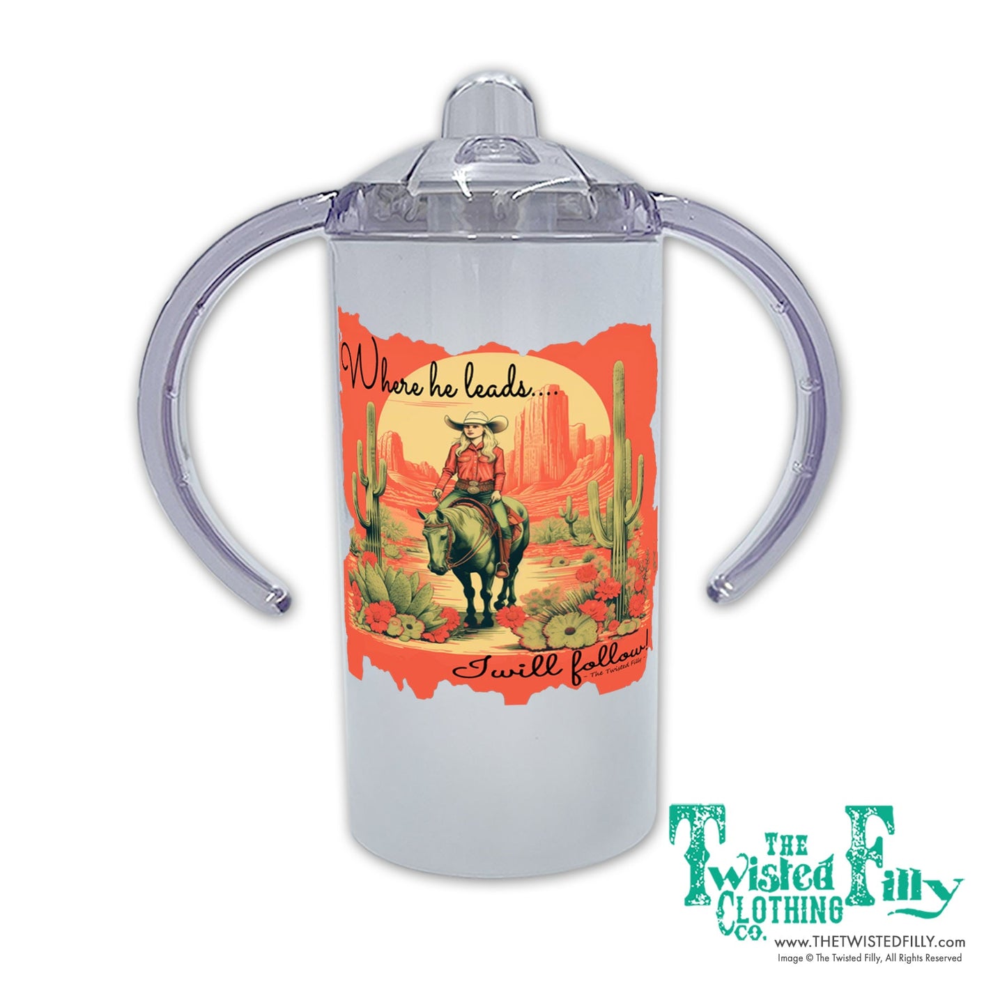 Where He Leads Sippy (2pcs)