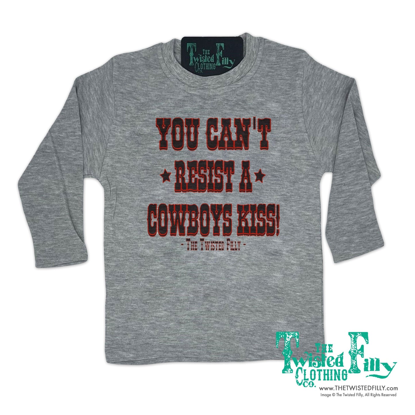 You Can't Resist A Cowboys Kiss - L/S Toddler Tee (6pcs)