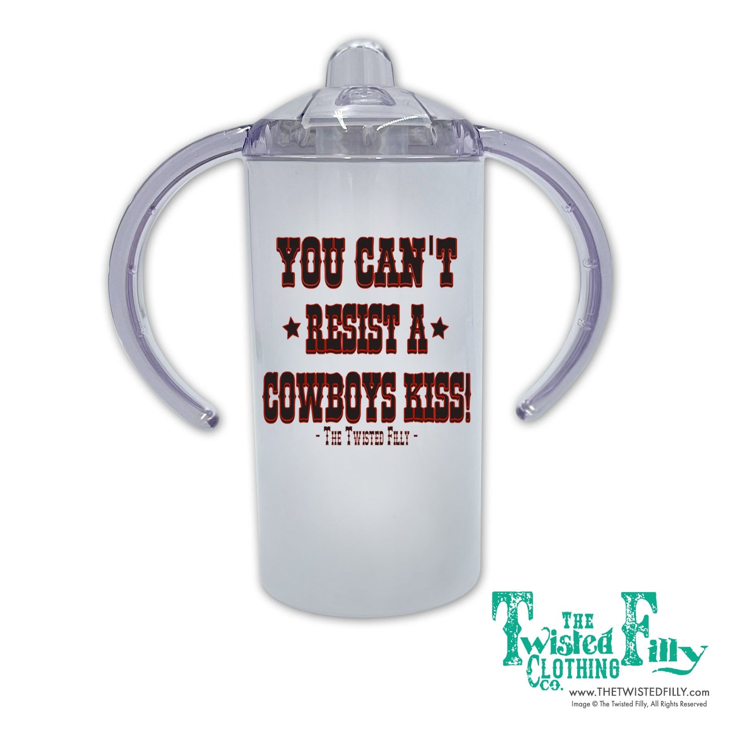 You Can't Resist A Cowboys Kiss Sippy (2pcs)