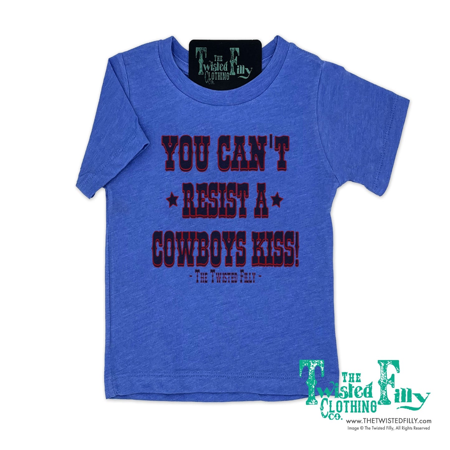 You Can't Resist A Cowboys Kiss - Crew Neck Adult Tee (7pcs)
