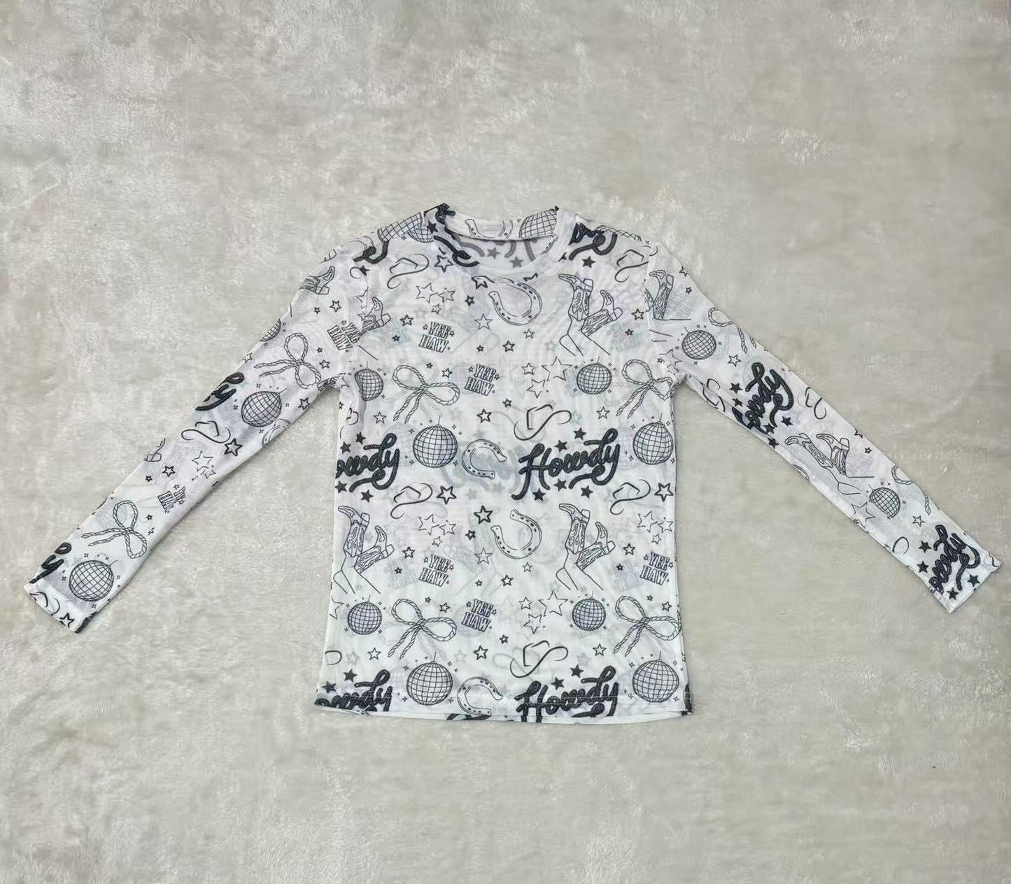 Disco Howdy - Youth LS Mesh Top (6pcs)