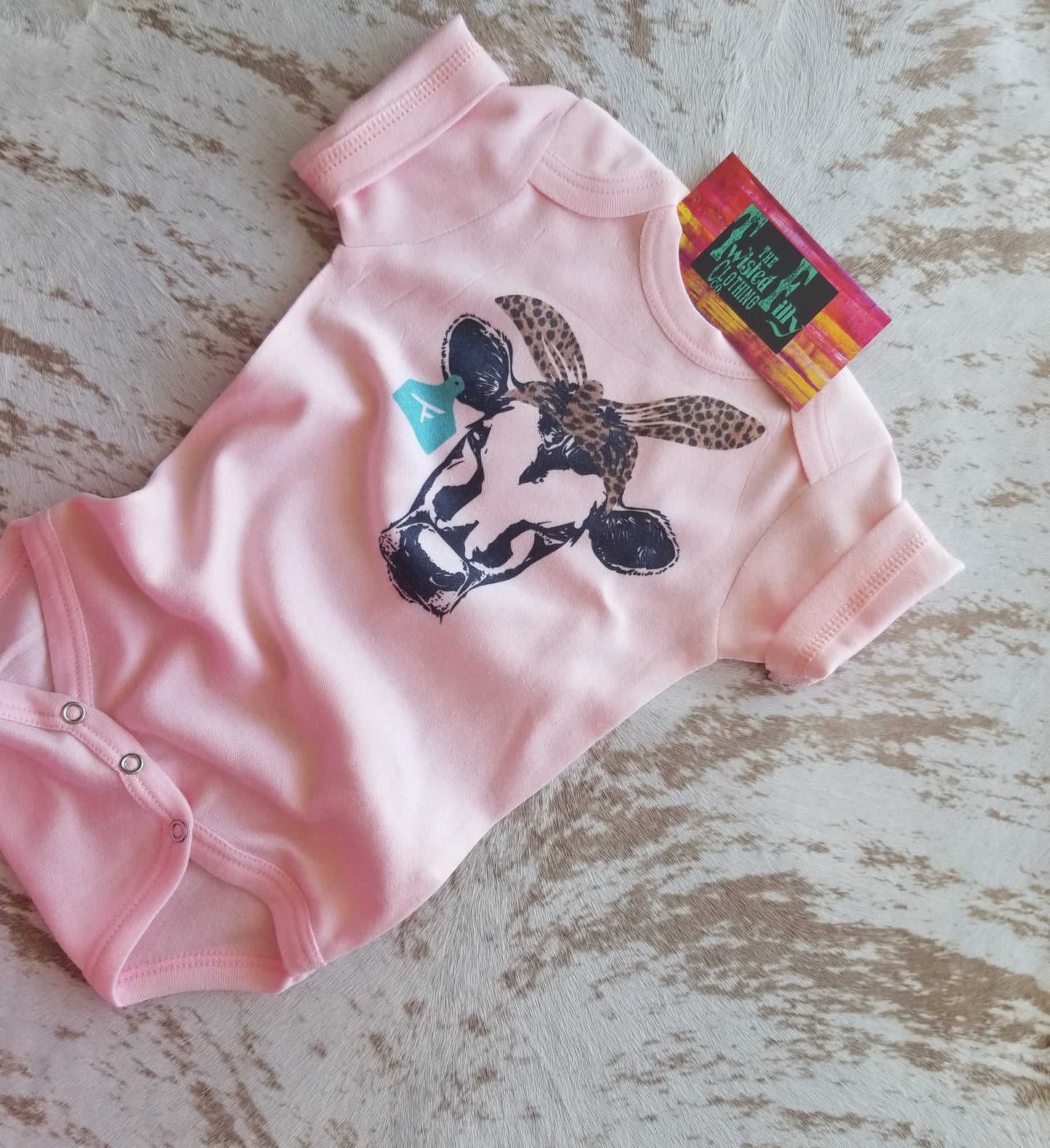 Cheetah Bandana Calf - Infant One Piece (6pcs)