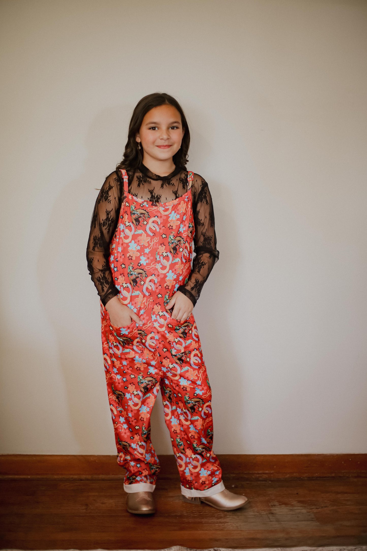 Red Yee Haw - Youth Sleeveless Romper (6pcs)