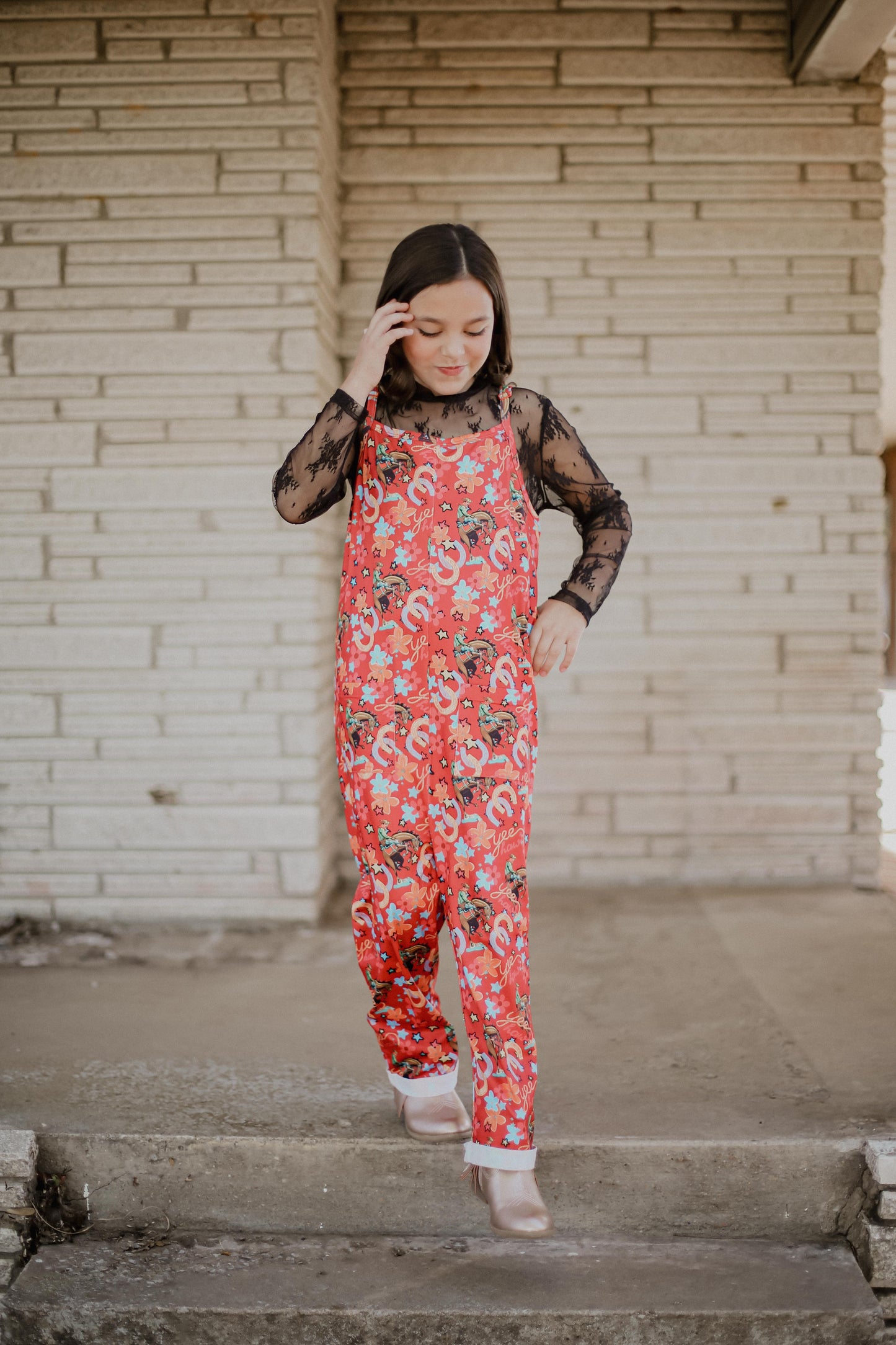 Red Yee Haw - Youth Sleeveless Romper (6pcs)