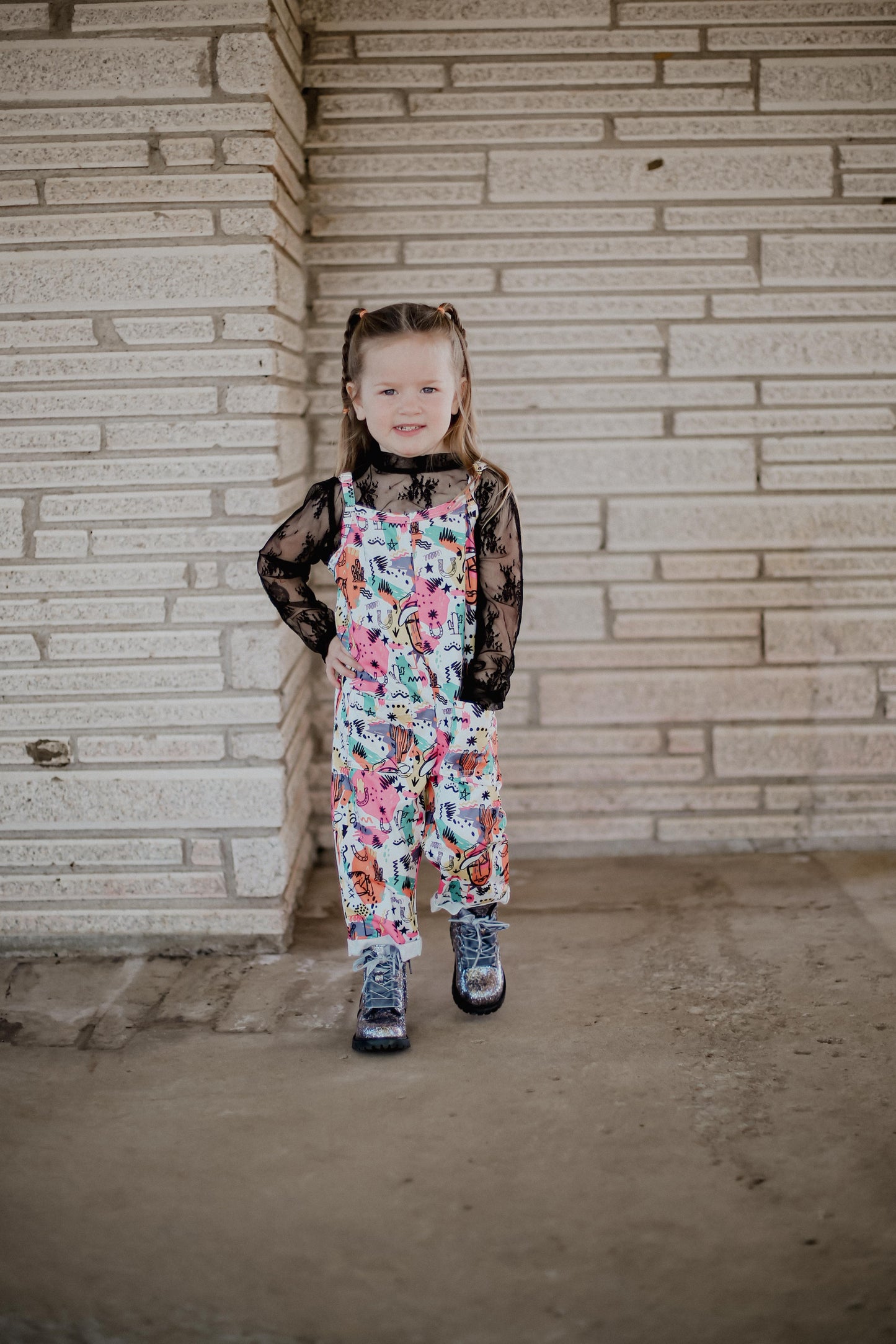 80's Western - Youth Sleeveless Romper (6pcs)