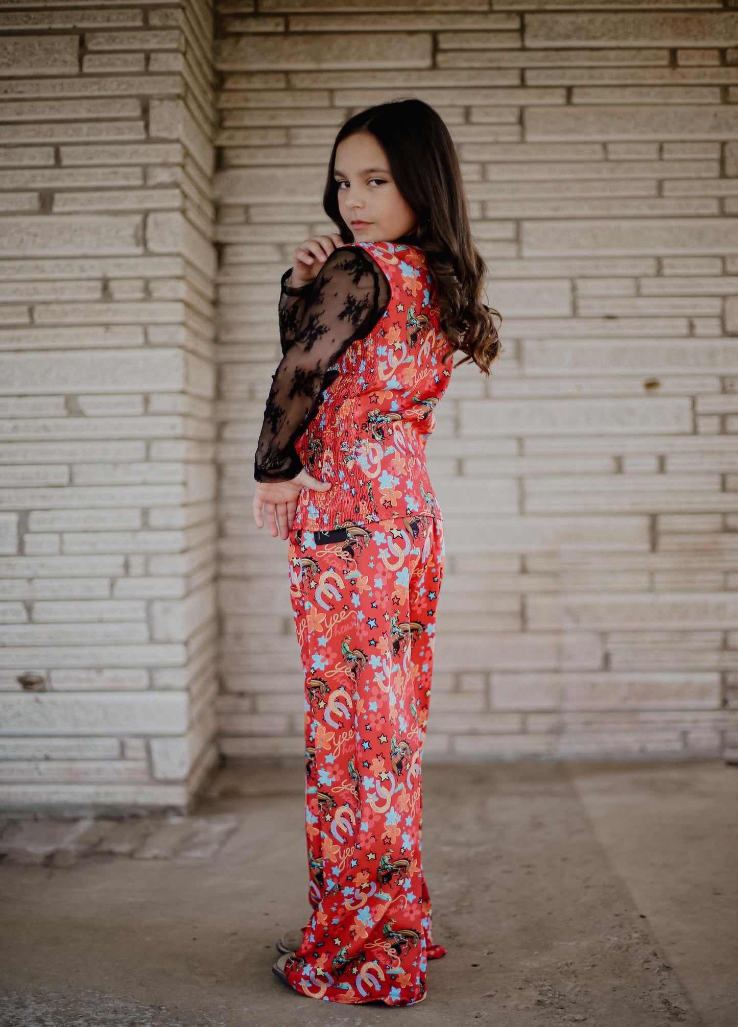 Red Yee Haw - Youth Pearl Snap Vest (6pcs)