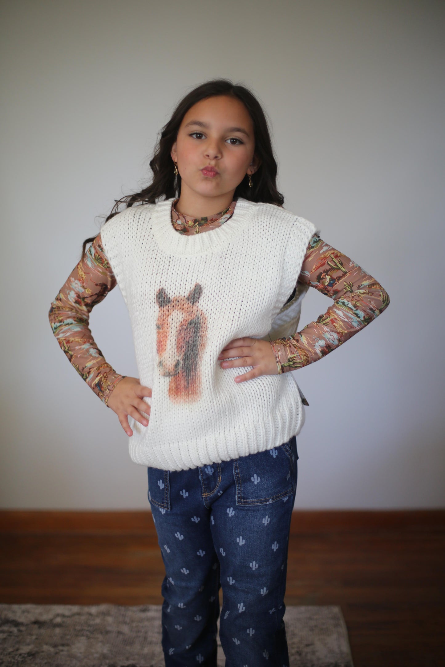 Horse - Toddler Sweater Vest (4pcs)