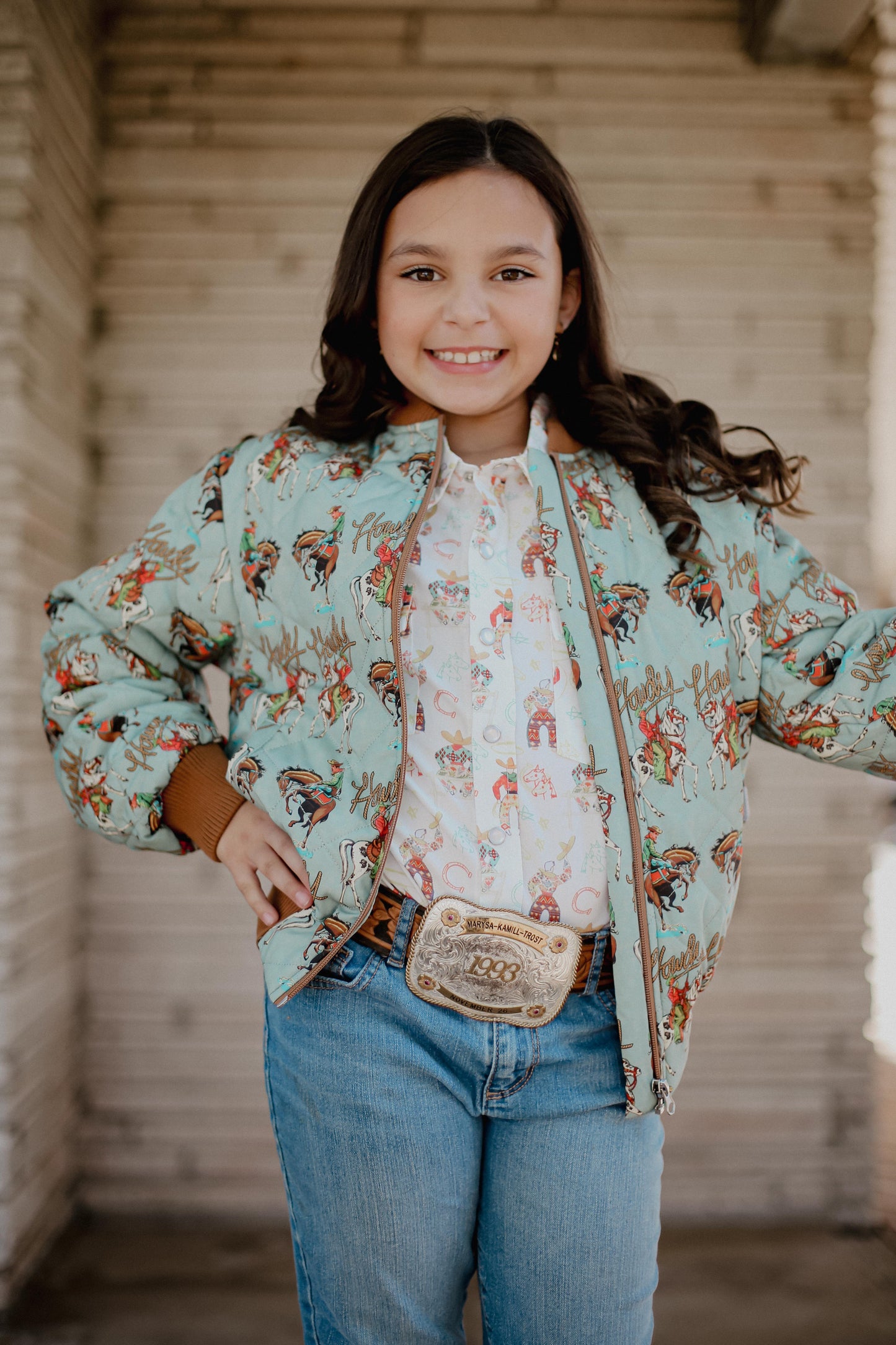 Roping Cowboy - Youth LS Pearl Snap (6pcs)