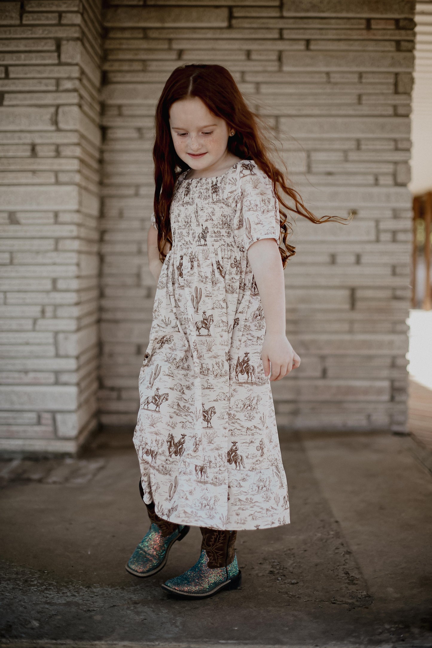 Cactus & Cowboy - Youth Smocked SS Dress (6pcs)