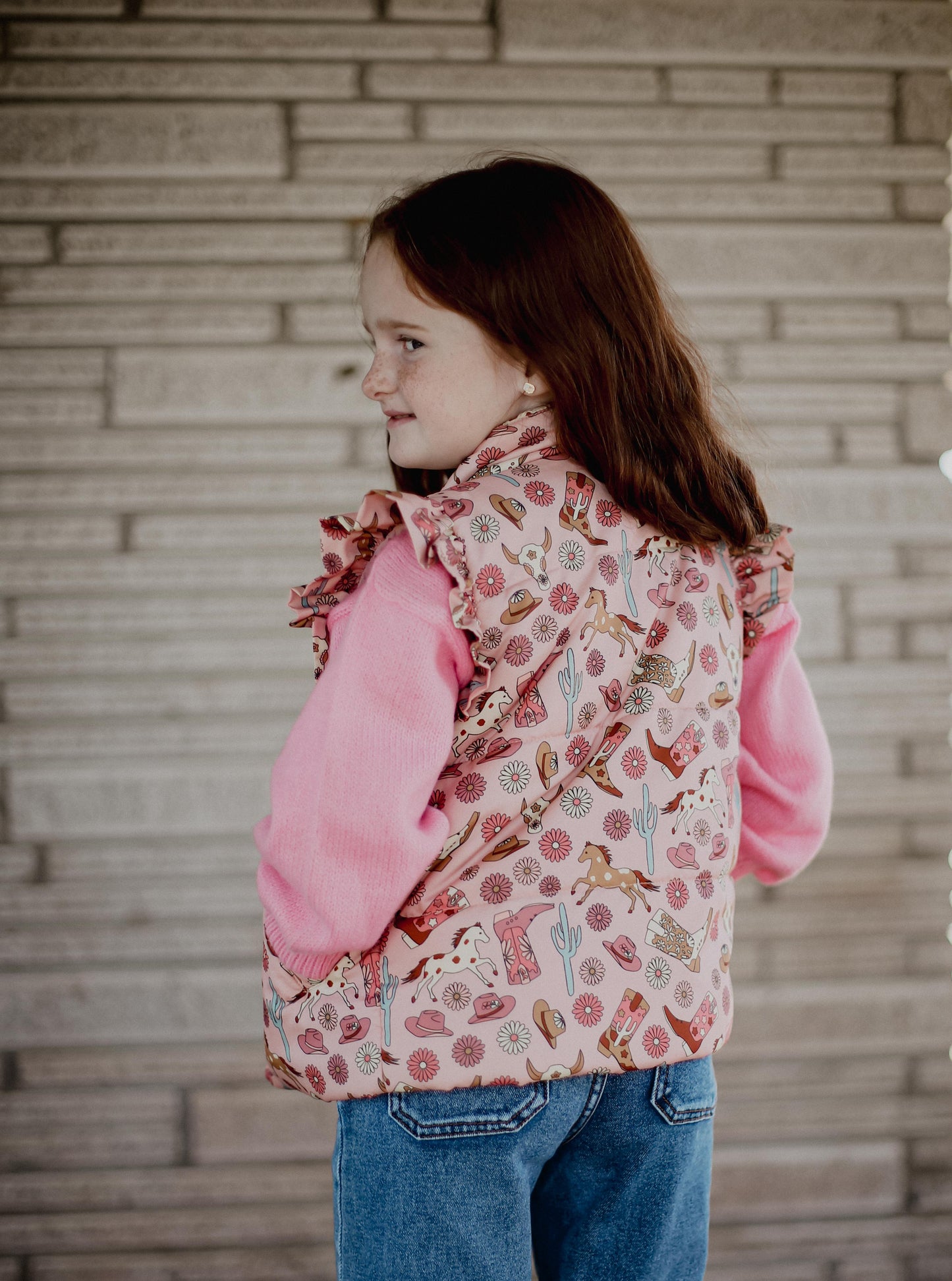 Pink Boot - Infant Ruffle Vest (6pcs)
