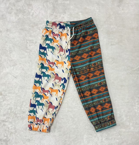 Mixed Aztec Pony - Toddler Jogger Pant (4pcs)
