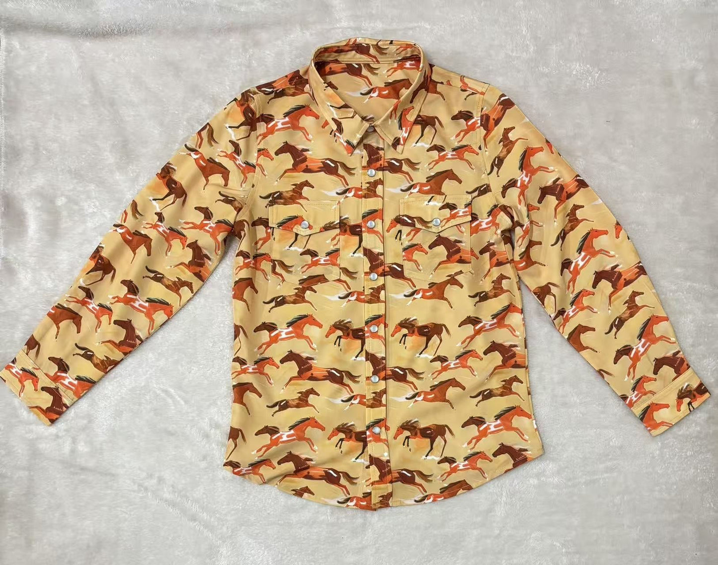 Rust Pony - Toddler Pearl Snap LS (4pcs)