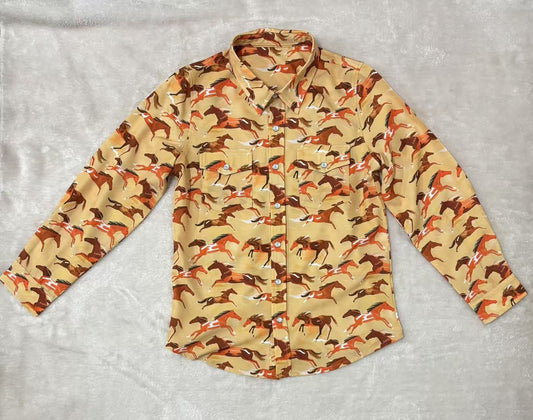 Rust Pony - Toddler Pearl Snap LS (4pcs)