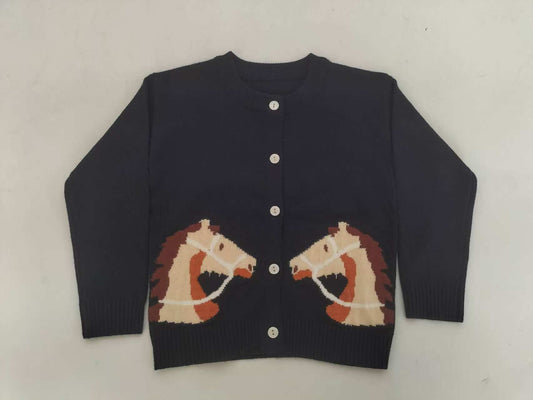 Navy Horse Rein - Tdlr Card Sweat (4pcs)
