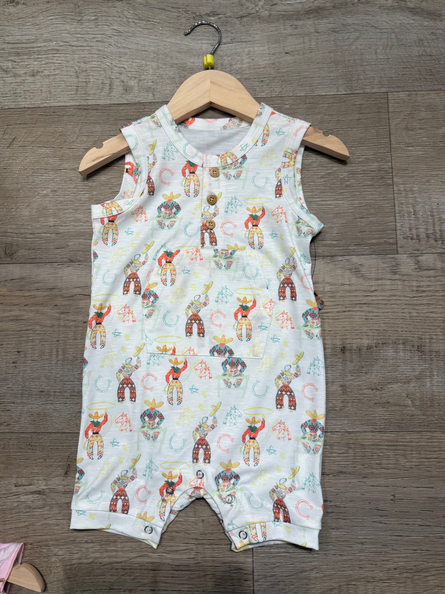 Roping Cowboy - Infant Sleeveless Romper (6pcs)