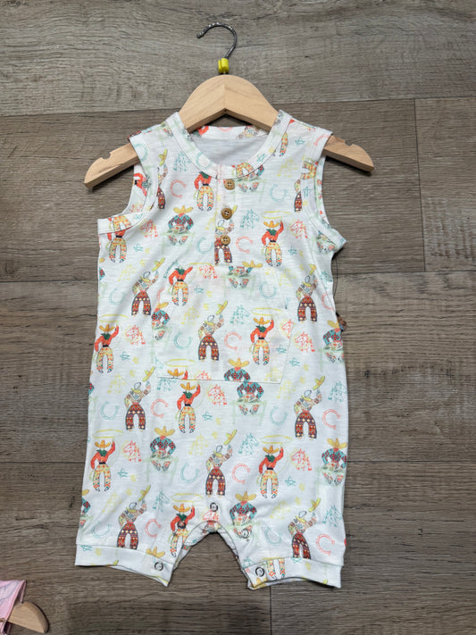 Roping Cowboy - Infant Sleeveless Romper (6pcs)