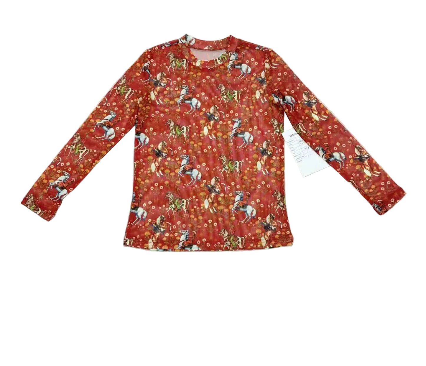 Red Cowboy - Infant Mesh LS Top (6pcs)