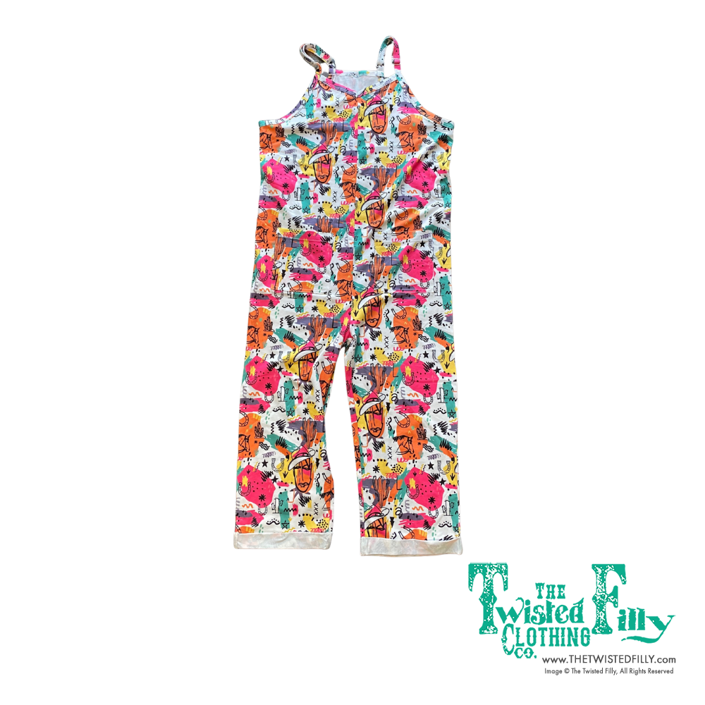 80's Western - Toddler Sleeveless Romper (4pcs)