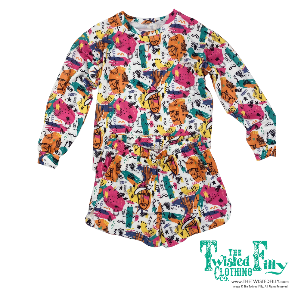 80's Western - Toddler Sweat Suit (4pcs)