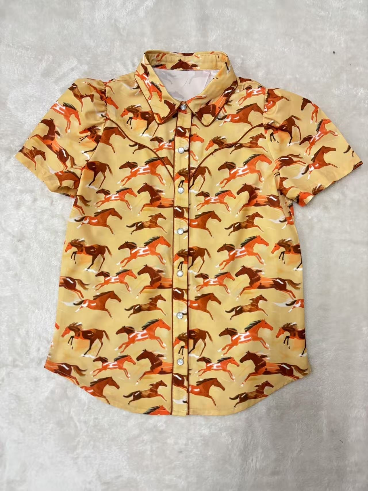 Rust Pony - Toddler Pearl Snap SS (4pcs)