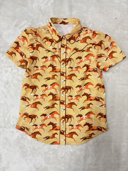 Rust Pony - Toddler Pearl Snap SS (4pcs)
