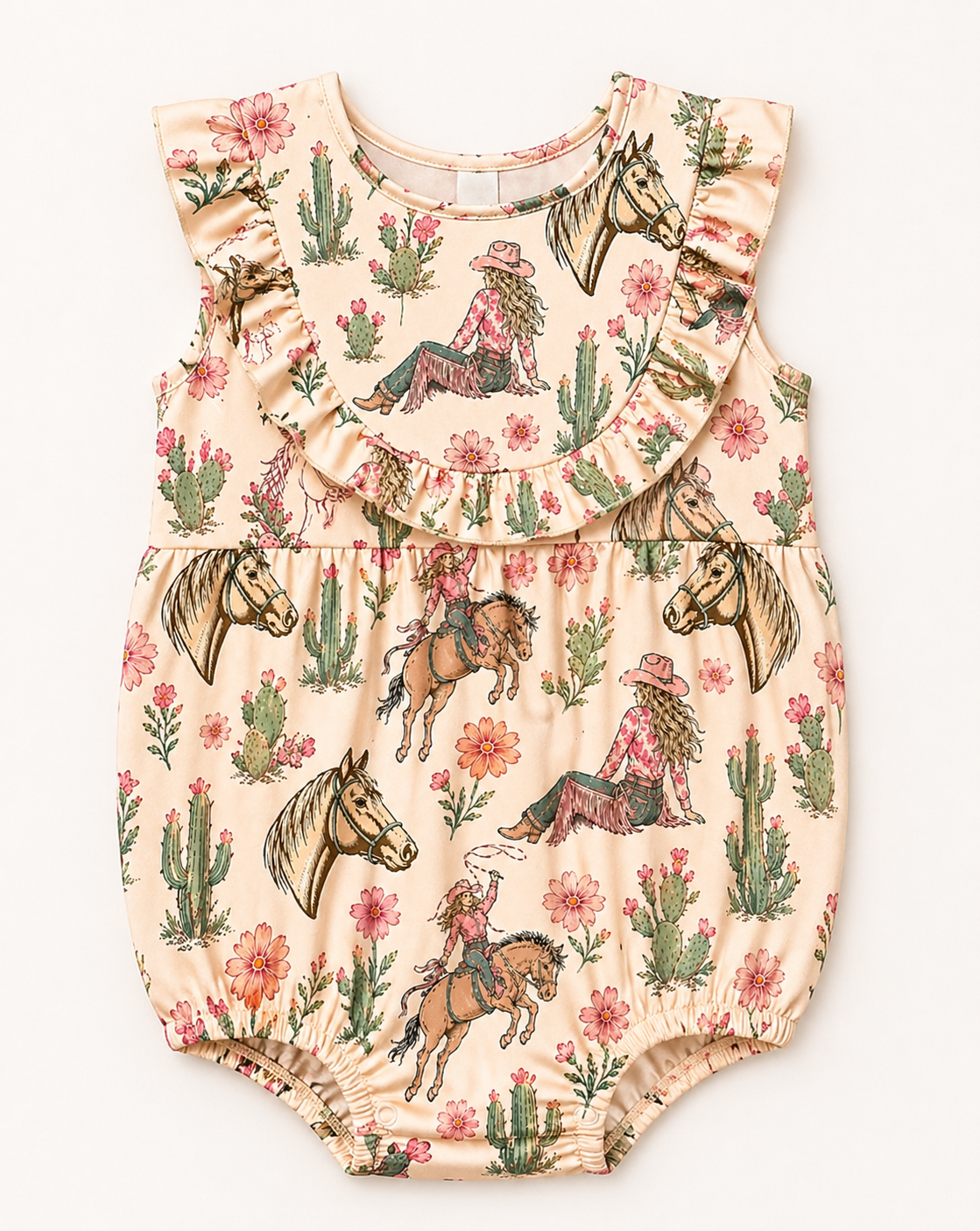 Cowgirl and Chaps- Infant Ruffle Onesie (6pcs)