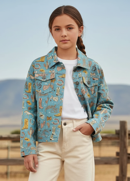 Blue Yee Haw - Toddler Jean Jacket (4pcs)