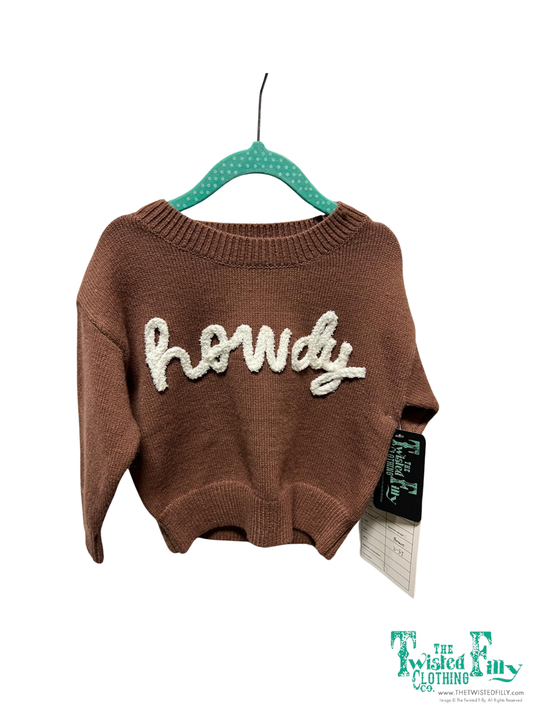 Brown Howdy Lower Case - Youth Sweater (6pcs)