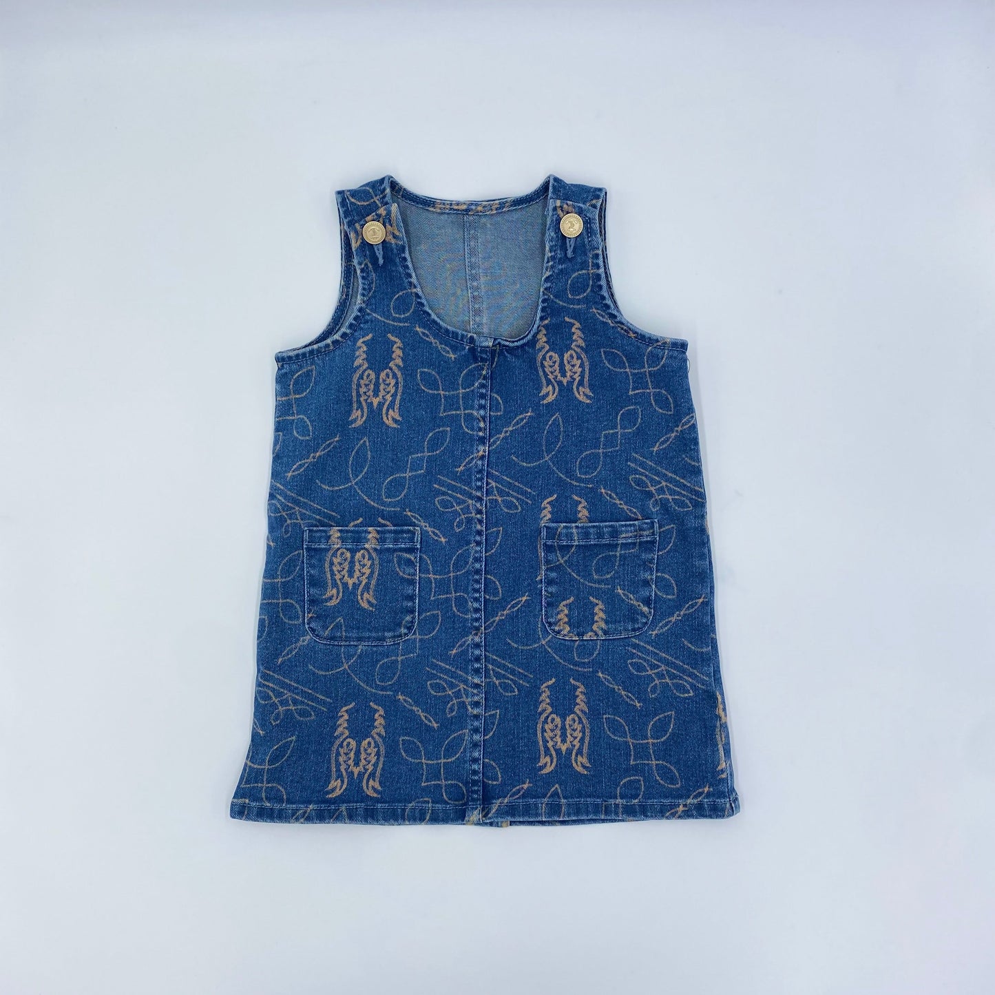 All over Boot Stitch - Youth Denim Dress (6pcs)