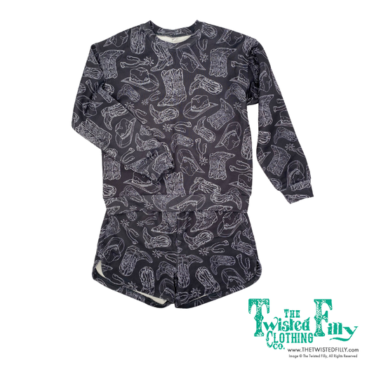 Black Hat Things - Toddler Sweat Short Set (4pcs)