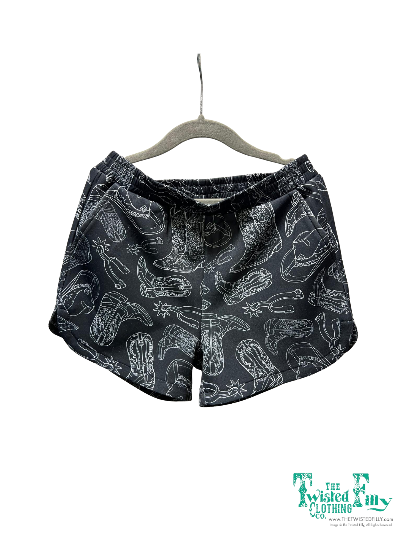 Toddler Short Set - Black Hat Things (4pcs)