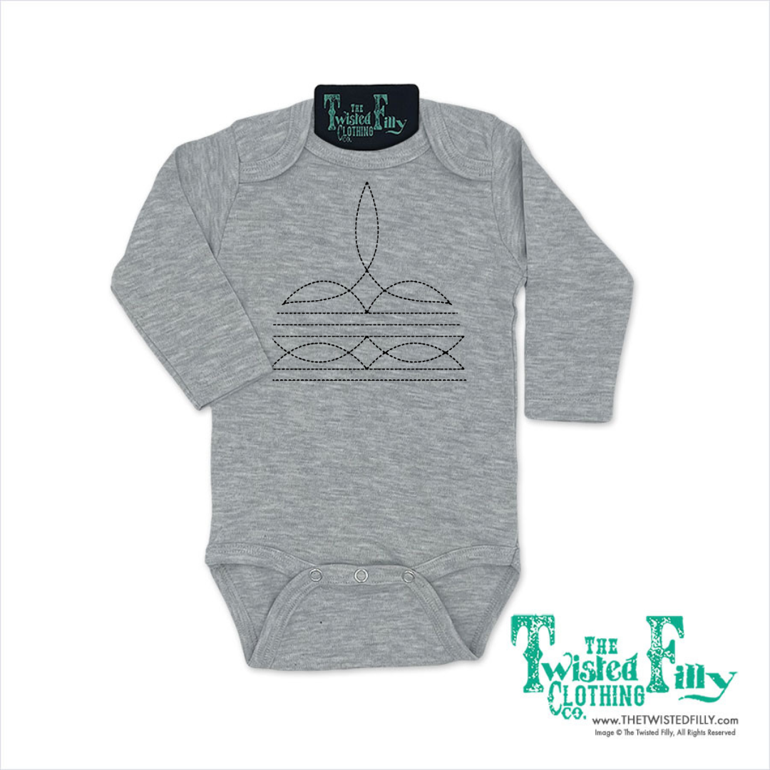 Boot Stitch - L/S Infant One Piece (6pcs)