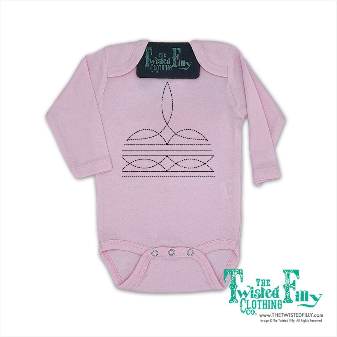Boot Stitch - L/S Infant One Piece (6pcs)