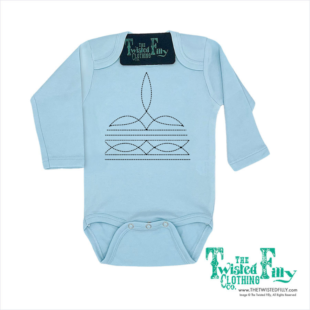 Boot Stitch - L/S Infant One Piece (6pcs)