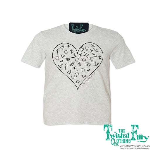 Branded Heart - S/S Youth Tee - Ash (6pcs)