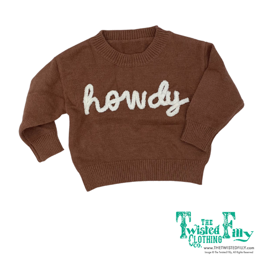 Brown Howdy Lower Case - Youth Sweater (6pcs)