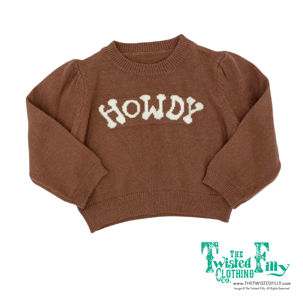 Brown Puff Howdy - Youth Sweater (6pcs)