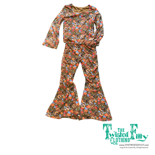 Brown Yee Haw - Infant Mesh Bell Top (6pcs)