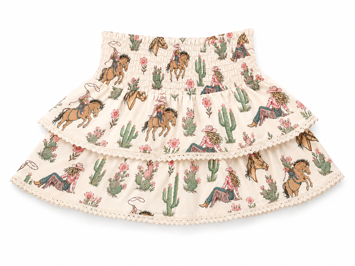 Cowgirl & Chaps - Toddler Tiered Skort (6pcs)