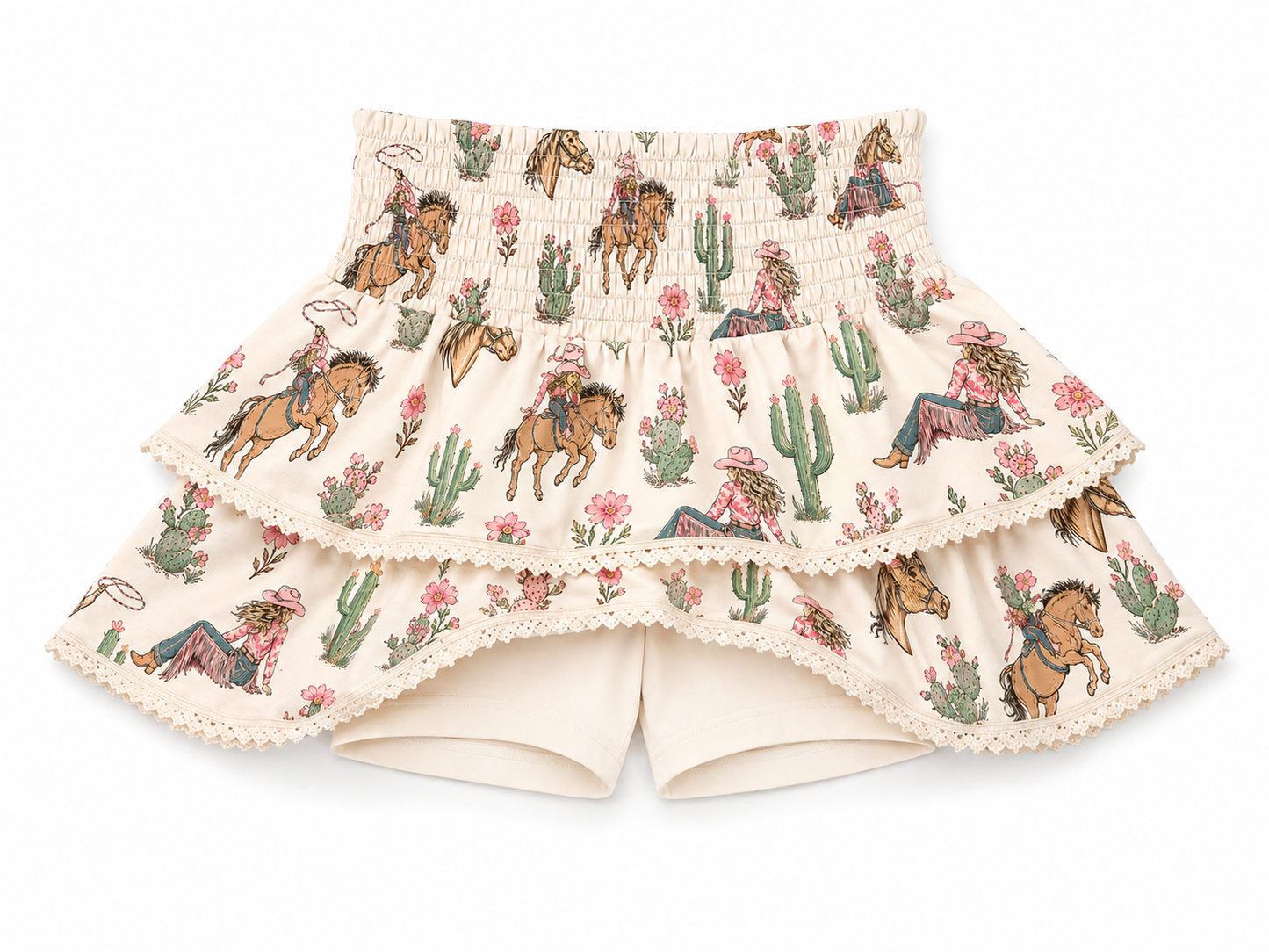 Cowgirl & Chaps - Toddler Tiered Skort (6pcs)