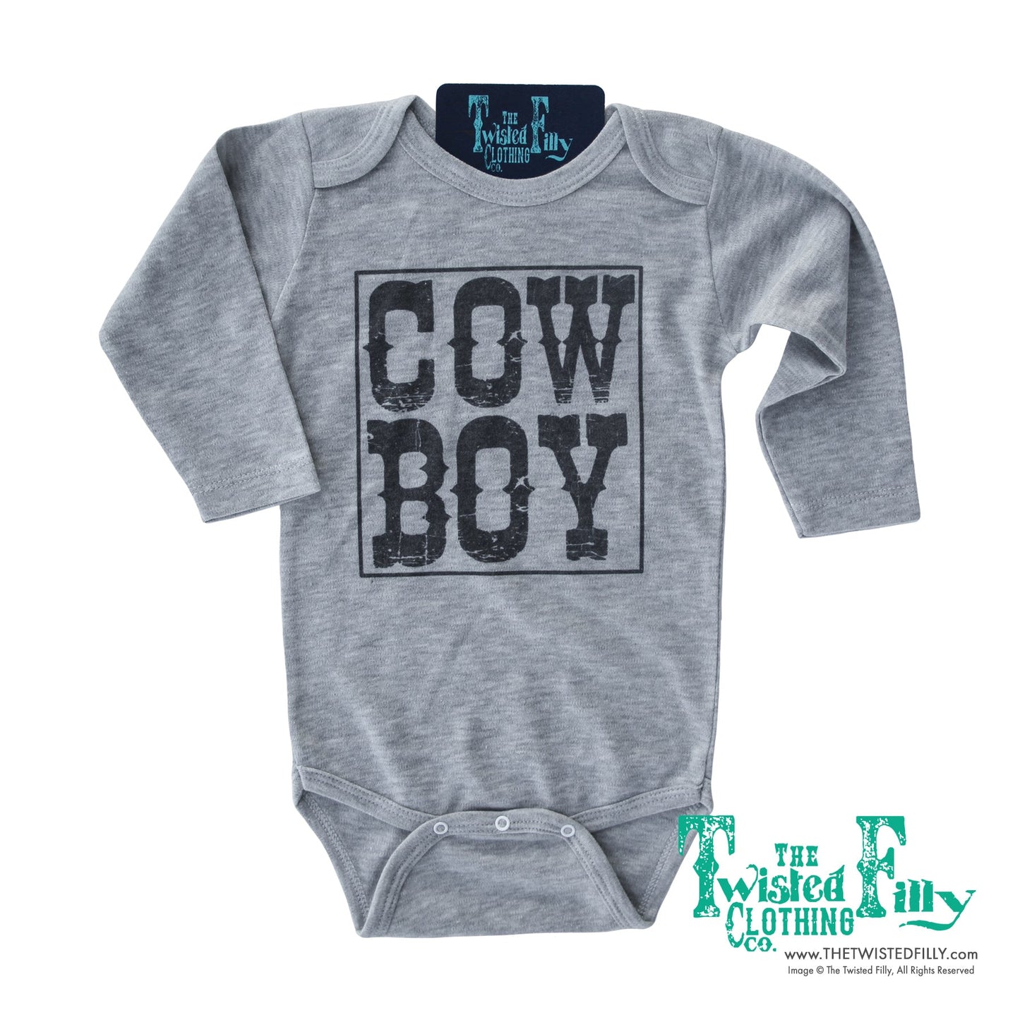 Cow Boy - L/S Infant One Piece (6pcs)
