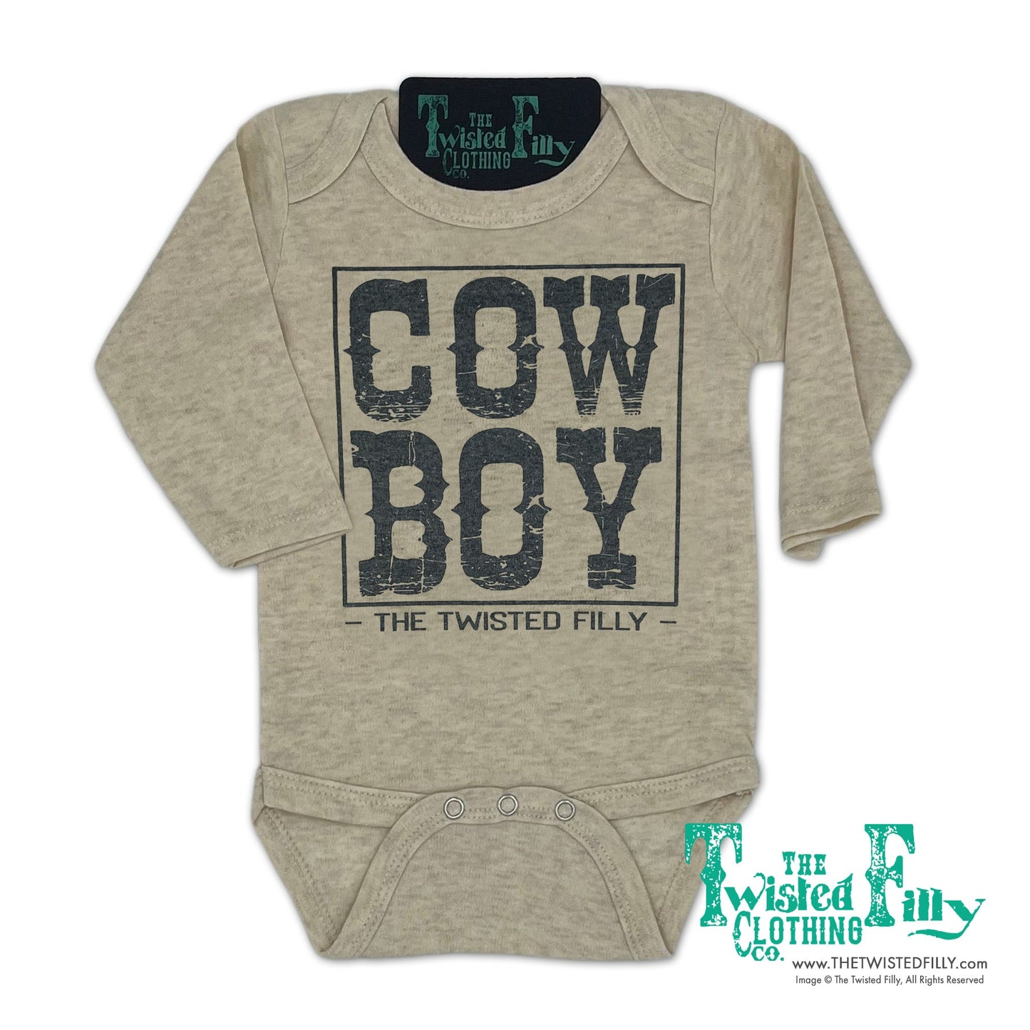Cow Boy - L/S Infant One Piece (6pcs)